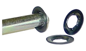 7/16 in. Roller Shaft Clips; 100/pkg
