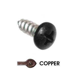 #8 x 1/2 in. Pan Head Sheet Metal Screw; Copper
