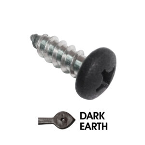 1/4 in. x 3/4 in. Sheet Metal Screw for stamped CH Ring Pulls; Dark Earth