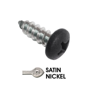 1/4 in. x 3/4 in. Sheet Metal Screw for stamped CH Ring Pulls; Satin Nickel