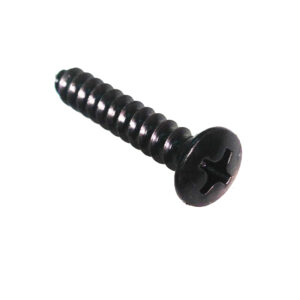 #8 x 1 in. Phillips Oval Sheet Metal Screw; Black