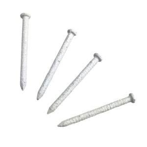 White 1 7/16” Ring Shank Jamb Seal Nails; 5lbs