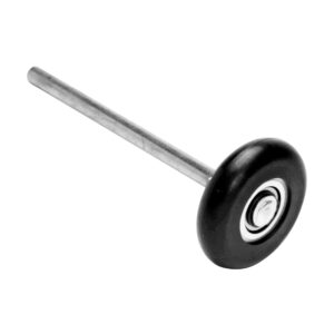 3 in. Black Nylon Roller 7 1/4 in. Stainless Steel Stem; Sealed Precision Bearing