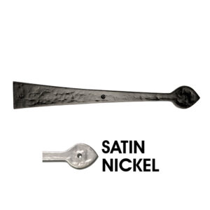 10" Spear End Hinge; Elegance Satin Nickel
