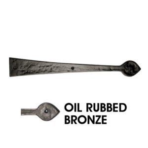 10" Spear End Hinge; Elegance Rubbed Bronze