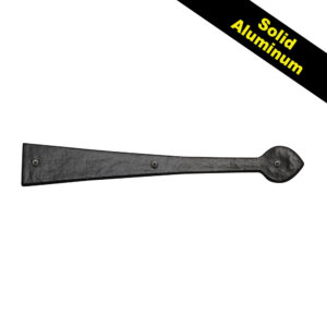 16 in. Spear End Hinge; Black