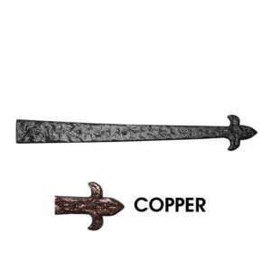 20" LIS End Hinge; Elegance Copper Finish