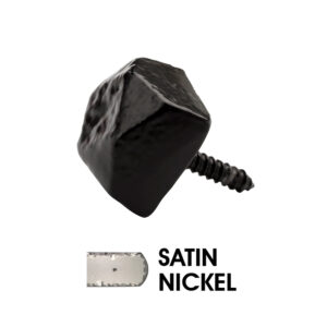 3/4" Door studs; Traditional Series Iron; Elegance Satin Nickel Finish