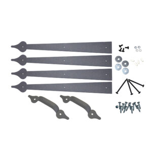 CHH Kit  ft.B ft. 16 in. Americana Spear Stamped Steel; Black