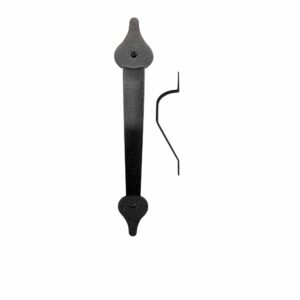 11 1/4 in. Pull Handle; Spear End; Black Finish