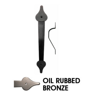 11 1/4 in. Pull Handle; Spear End; Elegance Oil Rubbed Bronze Finish.