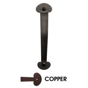 9 in. Americana Colonial Bean End Pull Handle; Copper