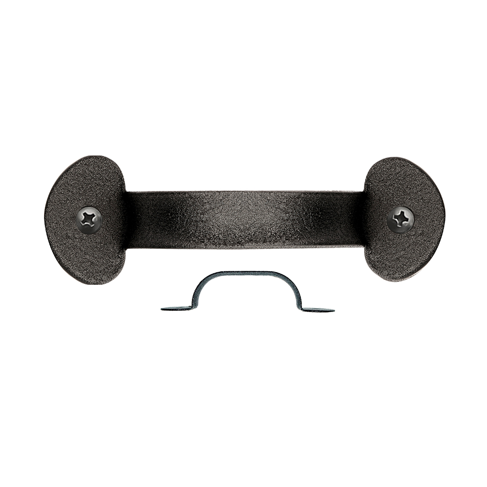 7 in. Americana Colonial Bean End Lift Handle; Black