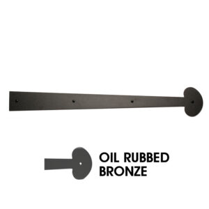 24 in. Americana Decorative Bean End Hinge; Oil Rubbed Bronze