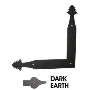 10 in. Mountain Lodge Corner Bracket; Dark Earth