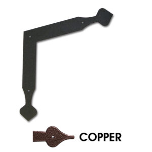 11 in. Aspen Angle Corner Bracket; Copper