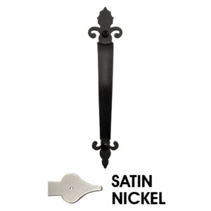 11 3/16" Saratoga Pull Handle; Elegance Satin Nickel Finish.