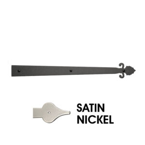 16" Saratoga Hinge; Elegance Satin Nickel Finish.