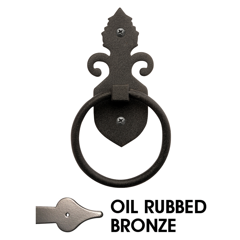 3 3/4 in. Adirondack Saratoga Ring Pull; Oil Rubbed Bronze