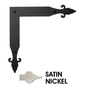 10" Saratoga L Bracket; Elegance Satin Nickel Finish.