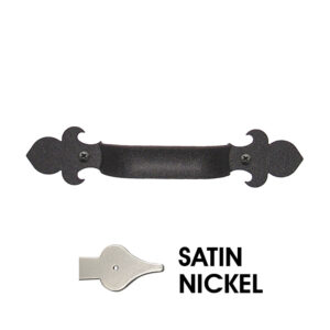 9 1/2" Champlain Lift Handle; Elegance Satin Nickel Finish.