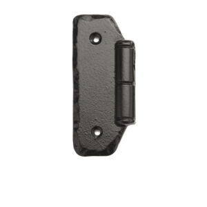 4 in. Rustic Butt Hinge Plate; Black.