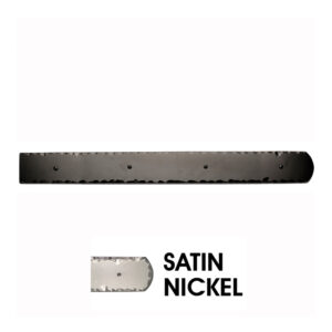 24” Rustic Mission Hinge w/Flat End; Satin Nickel