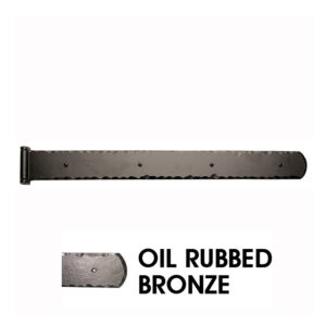 24” Rustic Mission Hinge w/Butt Pin; Oil Rubbed Bronze