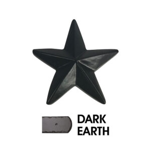 2 in. Star Clavo w/Nail Stud; Dark Earth
