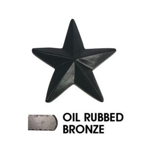 2 in. Star Clavo w/Nail Stud; Oil Rubbed Bronze