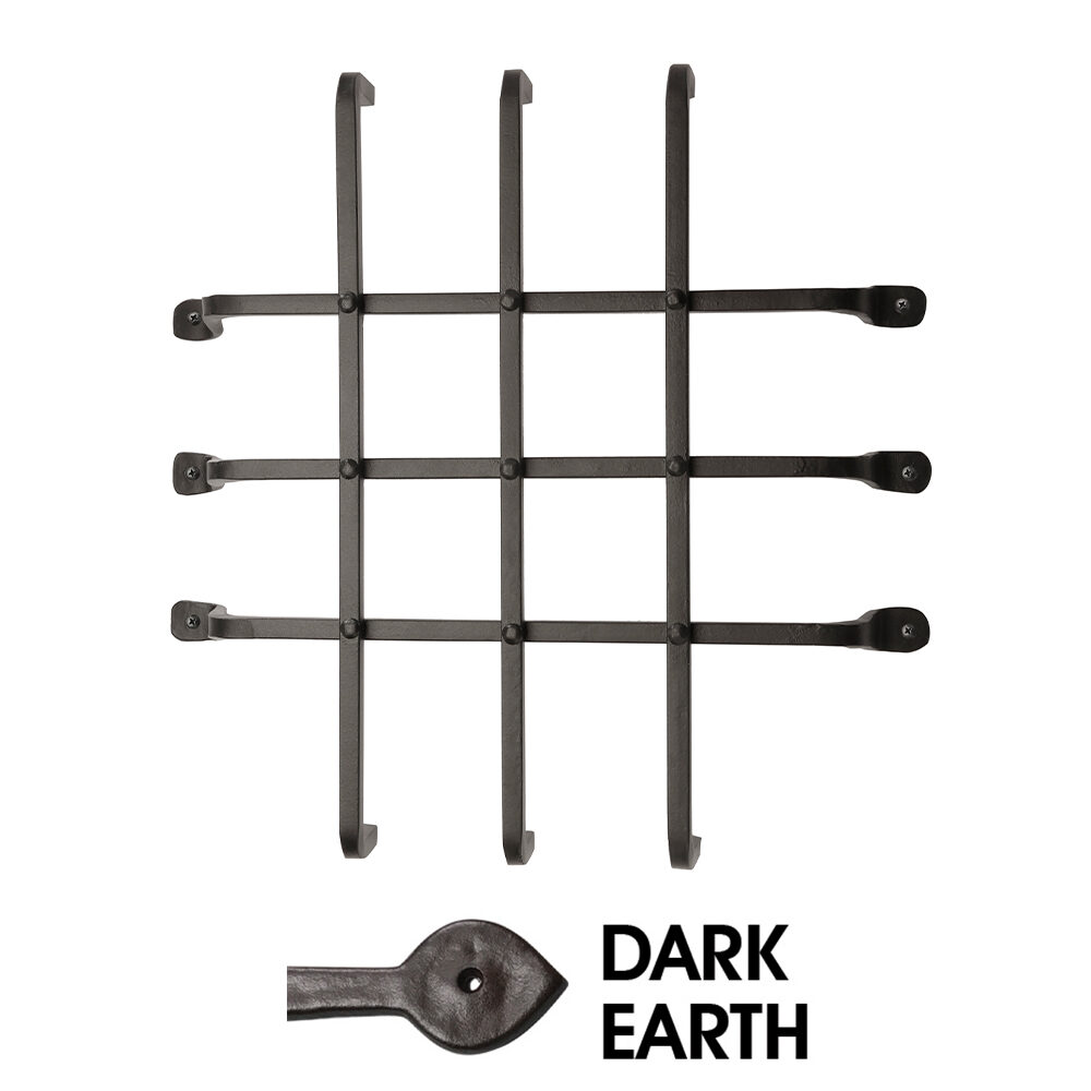 13 x 14 in. Window Grille; Dark Earth