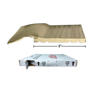 RDS-200 2 in. Rolled Jamb Stop/Seal; Almond