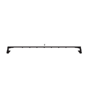 Single Channel Clopay Bottom Seal; Black