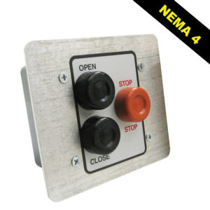 3-BFX  3 Button Control, Open/Close/Stop; Exterior, Flush Mount