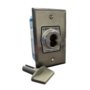 HBF Key Switch Control with Best Cylinder Core, Open/Close Momentary Contact; Flush Mount