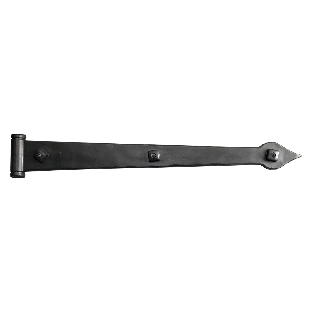 16 in. Traditional Spear End Hinge w/Butt Pin and Molded Clavos