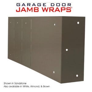 Garage Door Jamb Wraps; Almond