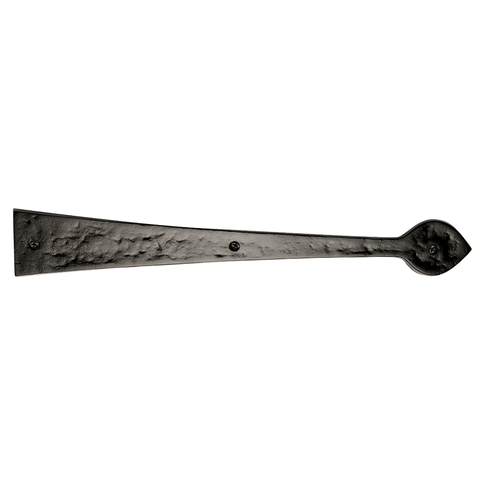 10 in. Spear End Hinge; Black