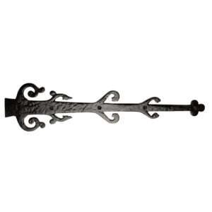 22 in. Barcelona Style Decorative Hinge; Black