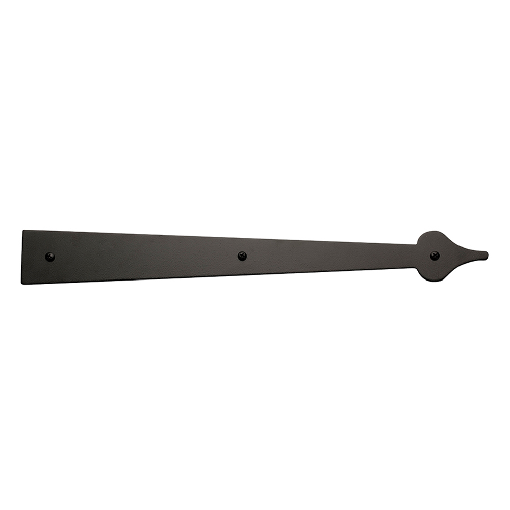 18 in. Americana Spear End Hinge; Black