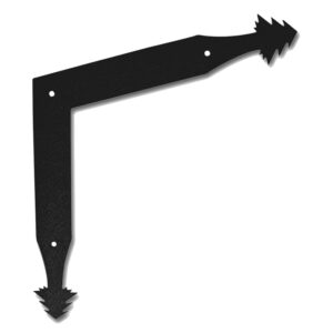 11 In. Mountain Lodge Angle Bracket; Black