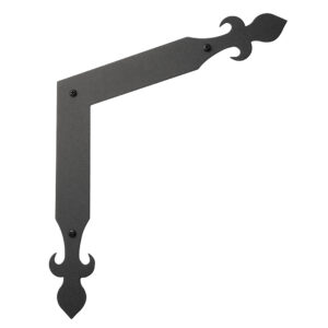 11 in. Champlain Angle Corner Bracket; Black